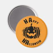 Happy Halloween Party Pumpkin Magnet (Vorderseite/Rückseite)