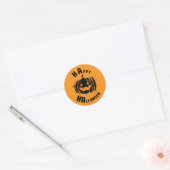 Happy Halloween Party Pumpkin Runder Aufkleber (Umschlag)