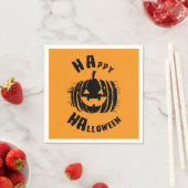 Happy Halloween Party Pumpkin Serviette (Beispiel)