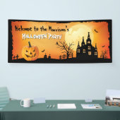 Happy Halloween Party Pumpkin Spuk House Banner (Messe)