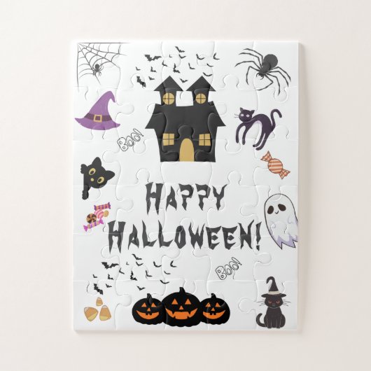 Happy Halloween Party Puzzle (Vertikal)
