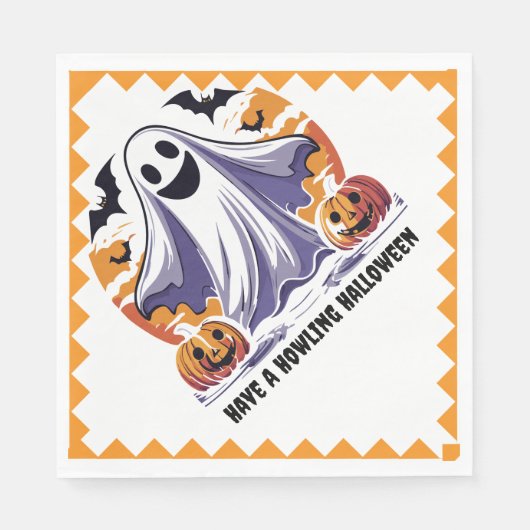 Happy Halloween Party Serviette (Vorderseite)