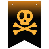 Happy Halloween Party Spinnennetz spooky Typografi Wimpelkette (Erste Fahne)