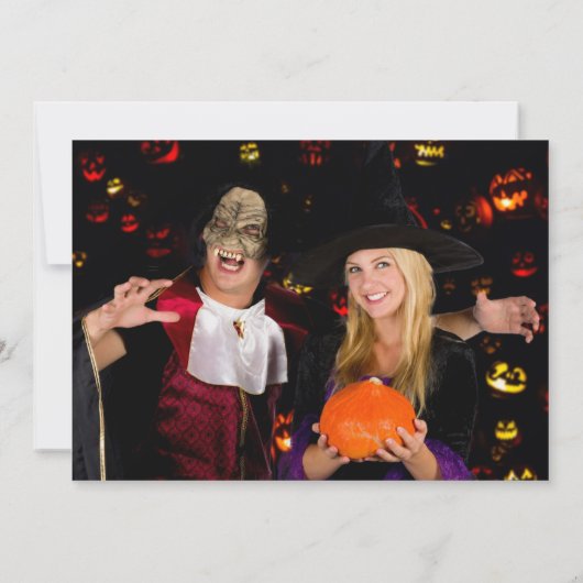 Happy Halloween Party Spooktacular Funny Pumpkins Einladung (Rückseite)