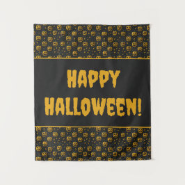 Happy halloween Party spooky Kürbis Cartoon dunkel Wandteppich