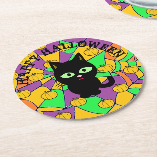 Happy Halloween Party Untersetzer (Angewinkelt)