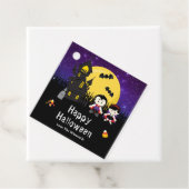 Happy Halloween Party Vampires Lila Geschenkanhänger (Beispiel)