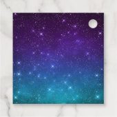 Happy Halloween Party Vampires Lila Geschenkanhänger (Rückseite)