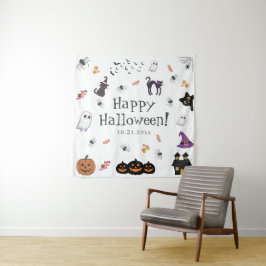 Happy Halloween Party Wandteppich