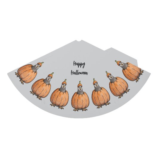 Happy Halloween Partyhütchen mit Taube (Vorderseite)