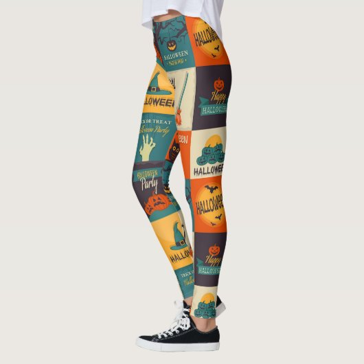 Happy Halloween Pattern Leggings (Links)