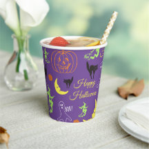 Happy Halloween Pattern Lila