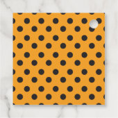 Happy Halloween Pattern Personalisierte Liebesmark Geschenkanhänger (Rückseite)