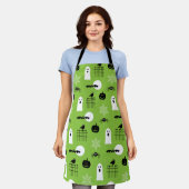 Happy Halloween Pattern Schürze (Getragen)