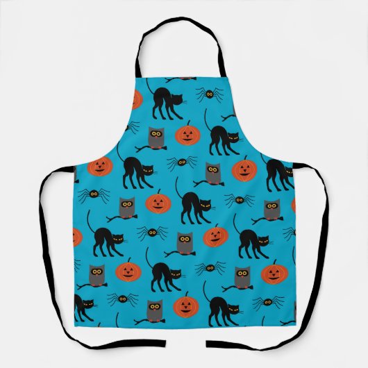 Happy Halloween Pattern Schürze (Vorderseite)