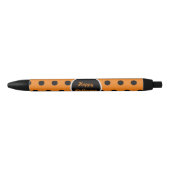 Happy Halloween Pens (Orange & Black) Kugelschreiber (Vorderseite)