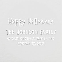 Happy Halloween Personalisiert Name Rücksendeadres