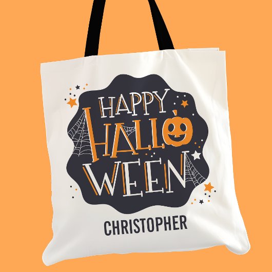 Happy Halloween Personalisiert Trick oder Treat Ca Tasche