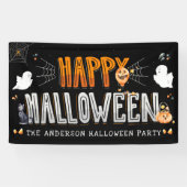 Happy Halloween | Personalisiertes Halloween-Party Banner (Horizontal)