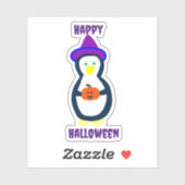 Happy Halloween Pinguin Aufkleber (Blatt)