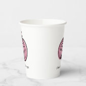 Happy Halloween Pink Pumpkin Pappbecher (Links)