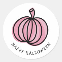 Happy Halloween Pink Pumpkin
