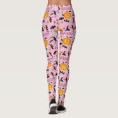 Happy Halloween Pink Spooky Festival Leggings (Rückseite)