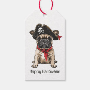Happy Halloween Pirate French Bulldog Geschenkanhänger