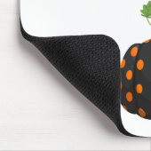 Happy Halloween Polka Dot Pumpkin Mouse Pad Mousepad (Ecke)