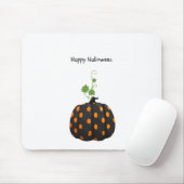 Happy Halloween Polka Dot Pumpkin Mouse Pad Mousepad (Mit Mouse)