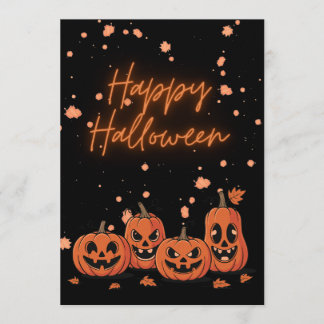 Happy Halloween Postcard Einladung