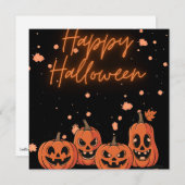 Happy Halloween Postcard Feiertagskarte (Vorne/Hinten)