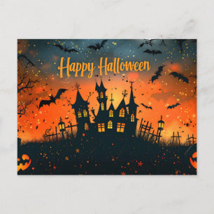 Happy Halloween Postcard Feiertagspostkarte