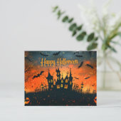 Happy Halloween Postcard Feiertagspostkarte (Stehend Vorderseite)