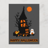 Happy Halloween Postcard Feiertagspostkarte (Vorderseite)