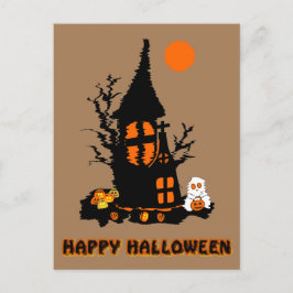 Happy Halloween Postcard Feiertagspostkarte