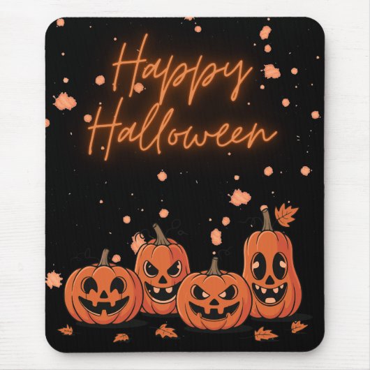 Happy Halloween Postcard Mousepad (Vorne)