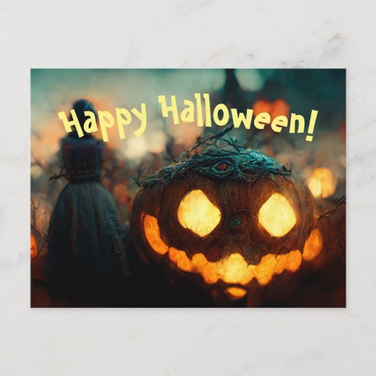 Happy Halloween Postcard Postkarte (Vorderseite)