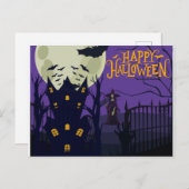 Happy Halloween Postcard Postkarte (Vorne/Hinten)