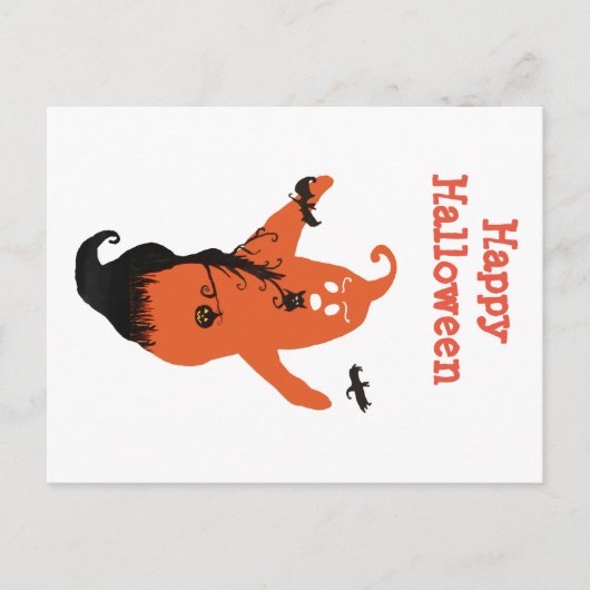 Happy Halloween Postcard Postkarte (Vorderseite)