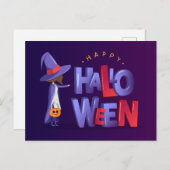 Happy Halloween Postcard Postkarte (Vorne/Hinten)