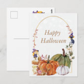 Happy Halloween Postcard Postkarte (Vorne/Hinten)