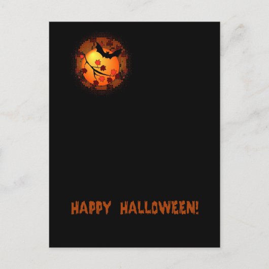 Happy Halloween Postcard Postkarte (Vorderseite)