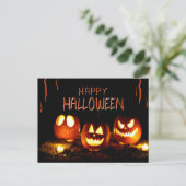 Happy Halloween Postcard Postkarte (Stehend Vorderseite)