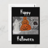 Happy Halloween Postcard Postkarte (Vorne/Hinten)