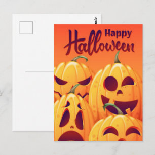 Happy Halloween Postcard Postkarte
