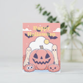 Happy Halloween Postcard Postkarte (Stehend Vorderseite)