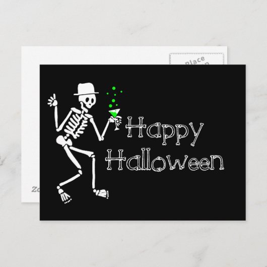 Happy Halloween Postcard Postkarte (Vorne/Hinten)