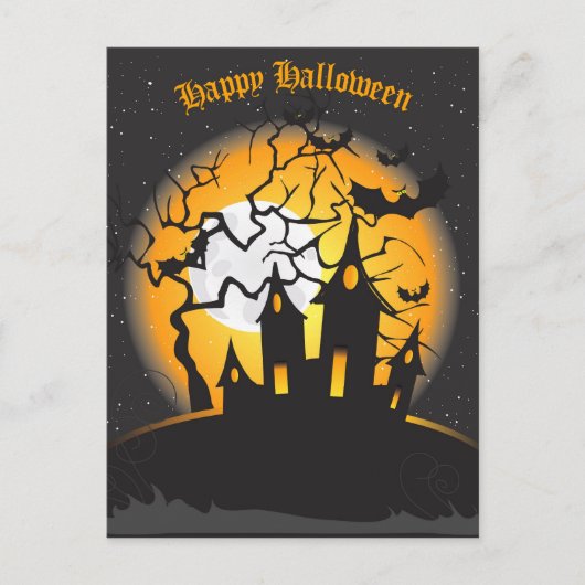 Happy Halloween PostCard Postkarte (Vorderseite)