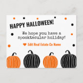 Happy Halloween Postcard - White Postkarte (Vorderseite)